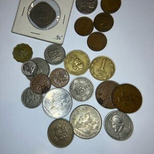 Assorted Foreign Coins Collection